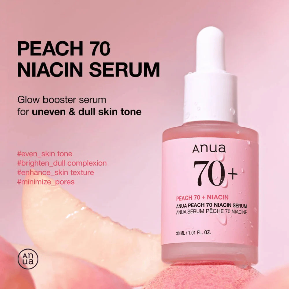 Anua Peach 70% Niacinamide Serum Essence Toner Essence 30ml